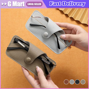 With Keychain Eyeglasses Container Eyewear Holder Hanging Sunglasses Bag Leather Glasses Case Eyeglasses Protective Box