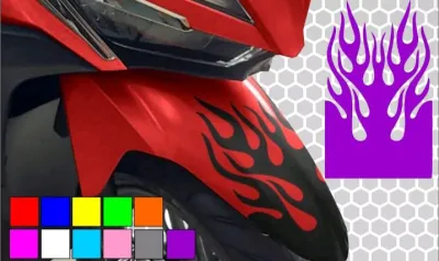 honda click V2-V3 fender sticker laminated waterproof universal