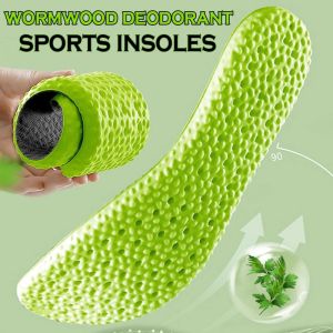New Sports Insole Mens and Womens Soft Breathable Plug-in Deodorization Shock Absorption Cushion Shoes Outdoor Running Accessories