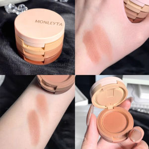 MONLEYTA | Mini Four-Color Shiny Sparkling Eye Shadow Palette Genuine Mini Sparkling Powder Long-lasting Eye Makeup Brightening Color