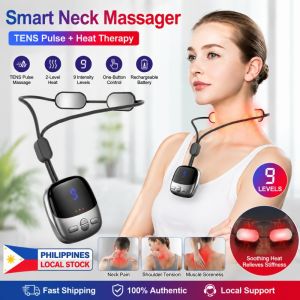 【Local Stock】Smart EMS Neck Massager Portable Heated Massager with Kneading Modes - LED Display & Adjustable Heat for Muscle Relaxation (Under 250 Characters)