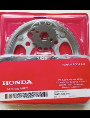 GEAR SET / GIR PAKET MEGA PRO NEW VERZA CB150 RCB150 R NEWSONIC 150SUPRA 150 GTR KODE KYE ( GEAR DEPAN 14 & GEAR BELAKAN 42 & RANTAI 428 )