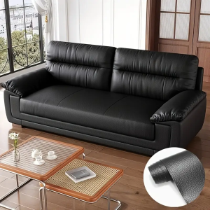 1 roll of waterproof and stain resistant DIY self-adhesive leather film suitable for sofa repair and leather furniture