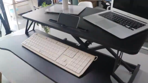 Ergonomic Widened Desktop foldable Standing Desk Lifting Table Computer Table Adjustable Height Monitor Stand