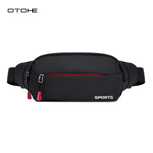 OTOHE Mens Waist Bag Chest Bag Waterproof Sports Bag Large Capacity Running Bag Casual Bag Cross Body Bag Outdoor Fitness Bag Phone Bag Travel Bag Business Bag