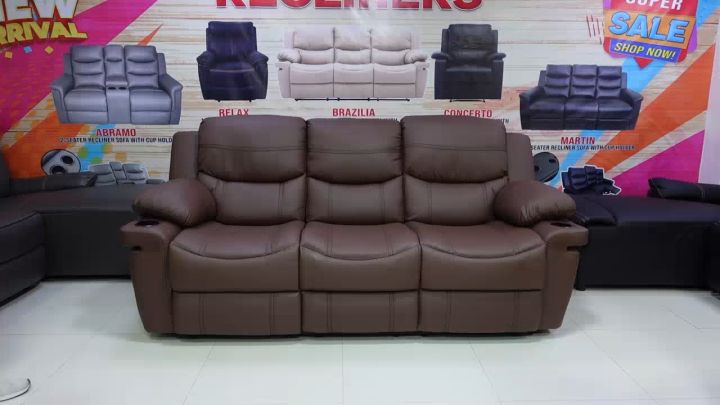 Homemaker Furniture Brazilia Recliner 3 Seaters | Lazada Philippines