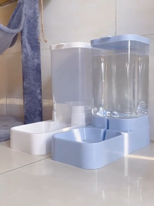 Automatic Auto Pet Food Feeder Dispenser 2.1KG / Water Feeder Dispenser 3.8L Dog Cat Feeding Bowl
