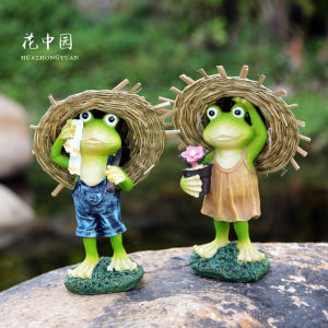 Little Frog Garden Decoration Balcony Courtyard Decoration Resin Crafts Creative Gardening Layout Cartoon Outdoor Modeling