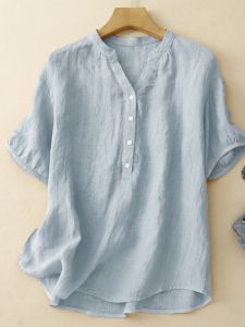 Moxueer | Elegant Stylish Womens Summer Short Sleeve Shirt