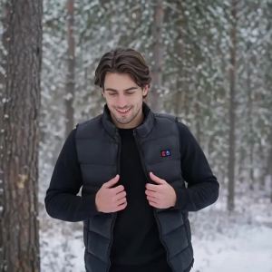 9 Heated Vest Zones Electric Heated Jackets Men Women Sportswear Heated Coat Graphene Heat Coat USB Heating Jacket For Camping