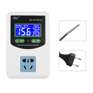 diymore | DM-W2140Plus High-Precision LCD Digital Temperature Controller AC 110–220 V 3500 W 16 A Smart Temperature-Controlled Outlet