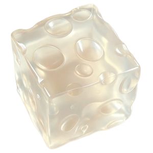7cm Square Cheese Squishies Toy Vaseline Soft Simulated Transparent Sensory Fidget TPR Anti Stress Decompression Toy for Adults