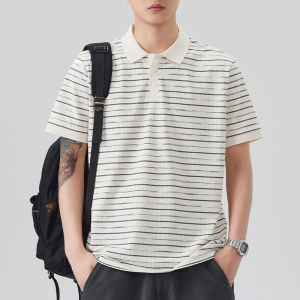 TUCANO | Striped Cool Feel Summer Polo Shirt Short Sleeve T-Shirt