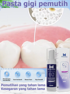MR&MISS Whitening Toothpaste Anti-Cavity & Tartar - Pembersih Gigi Probiotik untuk Gigi Sensitif