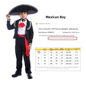 WUYIMEI | Festival Costumes for Day of the Dead Adult Child Mexican Style