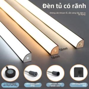 Đèn Treo Tường Không Cần Khoan Góc Thẳng Cảm Ứng LED 3500K Cho Tủ Quần Áo Tủ Rượu Tủ Giày