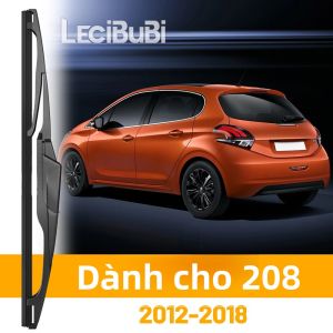 Peugeot 208 2012-2018 Lưỡi Gạt Nước Kính Chắn Gió Phía Sau Cửa Sau Cửa Sổ Gạt Nước Cao Su Màu Đen Phụ Kiện Cho Xe