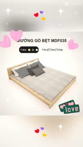 FREESHIP HCM - Giường Gỗ MDF Bệt Kiểu Nhật Tatana MDF035 - có thiết kế theo yêu cầu khách hàng