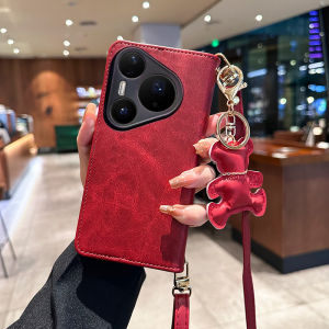 Huawei Pura80Pro Flip Cover Leather Case Womens Full Protection Anti-Fall Pura80Ultra Luxury Sensation Protective Shell P80pro