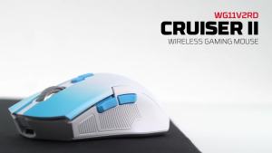 Fantech | FANTECH CRUISER II WG11V2RD Office Mice Wireless Mouse 70h Use Time 3 Million Clicks 6 Macro Switch Pixart 3212 2400DPI RGB Mice