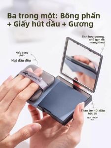 MONLEYTA | Giấy Thấm Dầu Cho Mặt có Bông Phấn