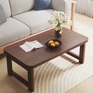 Foldable Computer Table Simple Small Coffee Table 60-100CM Portable Study Desk Bay Window Side Table