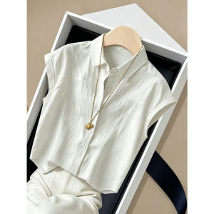 La Chapelle | Vintage Light-weight Loose Slimming Flared-sleeve Womens Short Sleeve Shirt