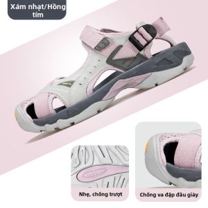 HUMTTO | Dép Thể Thao Che Ngón Chống Trượt Tăng Chiều Cao Thoáng Khí cho Nữ