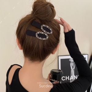 เครื่องประดับผมสไตล์เกาหลี ดอกไม้ประดับเพชร ทรงปากเป็ด แฟชั่นสำหรับเด็กผู้หญิง รูปตัวอักษร SUCDEW ใหม่ ฤดูใบไม้ร่วง 2023