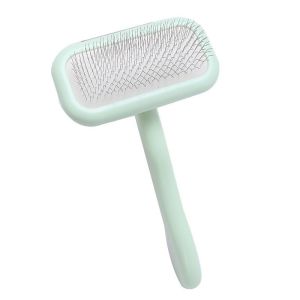 Professional Pet Grooming Brush Dual Tone Handle Dense Metal Teeth Comb for Fluffy Volume Teddy Cats Dogs Universal Styling Tool