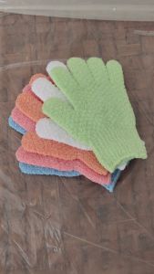 Găng Tay Tắm Tẩy Tế Bào Chết Đa Năng Khăn chà tắm loại găng tay năm ngón 2 mặt kiểu -HAUSE