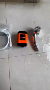 Outdoor camping portable shower pump LPX7-90W USB rechargeable digital display andquick water outlet