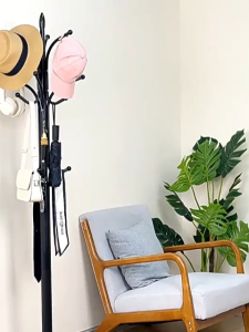 【Local delivery】Iron Penyangkut baju Penyangkut beg Metal coat rack stand Standing hanger for clothes/hats/bags 衣帽架