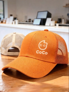 Custom Logo Printing Summer Breathable Cotton Cap