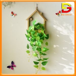 Giỏ Hoa Treo Tường Nhiều Mẫu Đẹp Cắm Sẵn Làm Từ Gỗ Thông Tự Nhiên Cao 27cm Trang Trí Nhà Cửa