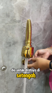 Kran Cuci Piring Kran Dapur Kran Sink Flexible Emas Kran Angsa Flexsibel Stainless Kran 1/2 inch