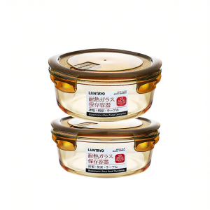 LUNTAYO | Microwave Safe Glass Bento Box With Compartments