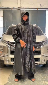 Aenxrd Motorcycle Rain Coat Waterproof Thickened Lengthened Poncho Makapal Kapote For Men Women