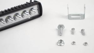 Car LED Light Bar 12V 18W 6000K Super Bright Work Light IP67 Waterproof Flood Spot White Off Road Head light Driving Light