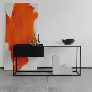 Minimalist Modern Console Tables a Long Narrow Table Side View Entrance Cabinet Accessible Luxury Console Hallway Entrance Strip Wall Table