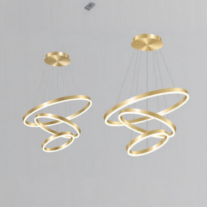 LANGSHANGZHAOMING | Modern Minimalist Luxury Bedroom Living Room Chandelier Round Creative Design