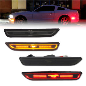 Car Full LED Side Marker Light For Ford Mustang Base GT Shelby GT500 Boss Replace OEM Sidemarker Lamp 2010-2014