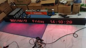 Running Text Merah 20x300cm Wifi Outdoor
