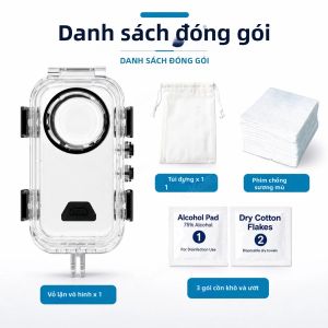 Vỏ Lặn Vô Hình 60M Cho Insta360 X6 Vỏ Chống Nước Vỏ Lặn Dưới Nước Phụ Kiện Máy Ảnh Cho Insta 360 X6