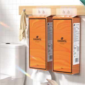 Combo Thùng 4 Túi Giấy Treo Tường CHEERFUL 1280 Tờ Siêu Dai Tiện Lợi Hàng Nội Địa Trung Cao Cấp