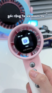 Quạt cầm tay GOOJODOQ 2 Trong 1 100 Tốc Độ Gió 16MP Ảnh & 1080p VideoPin 3000mAhGọn Nhẹ Cho Vlog