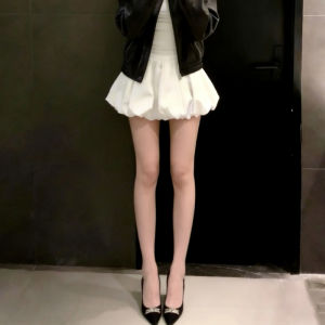 YISOF | Yellow Flared A-Line Skirt Half-skirt