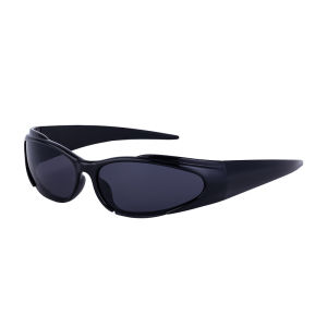 Retro American B Home Sunglasses Narrow Frame Styling Sunscreen UV400 Bicycle Riding Glasses Arc Shape Anti Ultraviolet