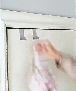 Móc treo đồ sau cánh cửa tủ chữ z chất liệu inox - dễ dàng thay đổi vị trí (1 cái)