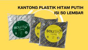 Kantong Plastik Kresek Putih Tebal Ukuran 15 x 33 cm Isi 50 Lembar